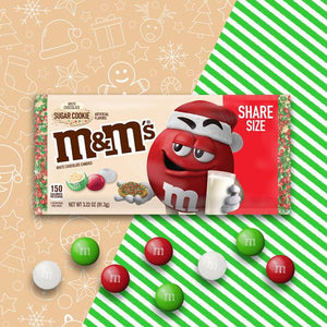 M&M's Christmas White Chocolate Sugar Cookie Share Size - 3.22oz