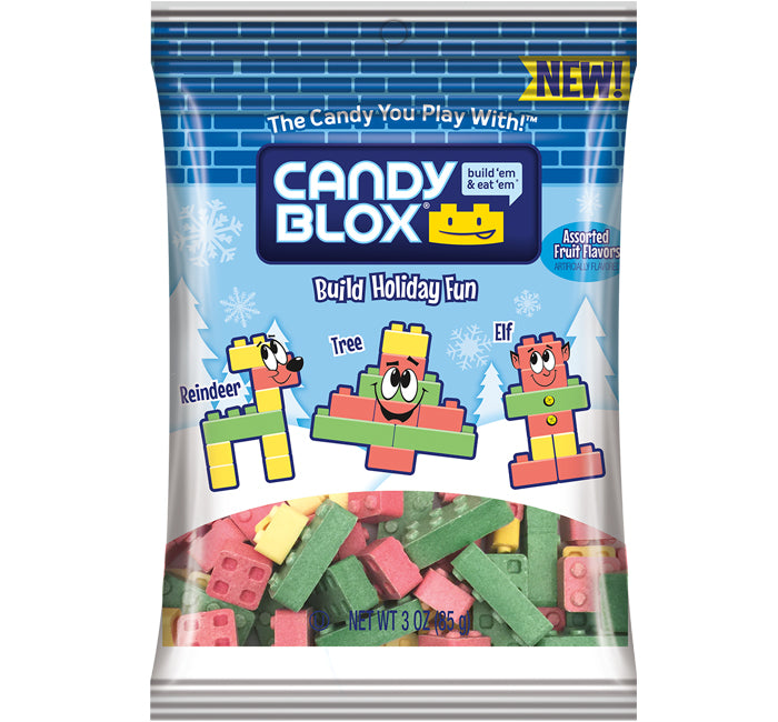 Candy Blox Build Holiday Fun Peg Bag - 3oz