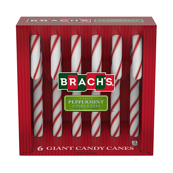 BRACHS R&W Giant Peppermint Canes 6pcs