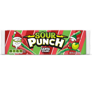 Sour Punch Santa Straws - 3.7oz