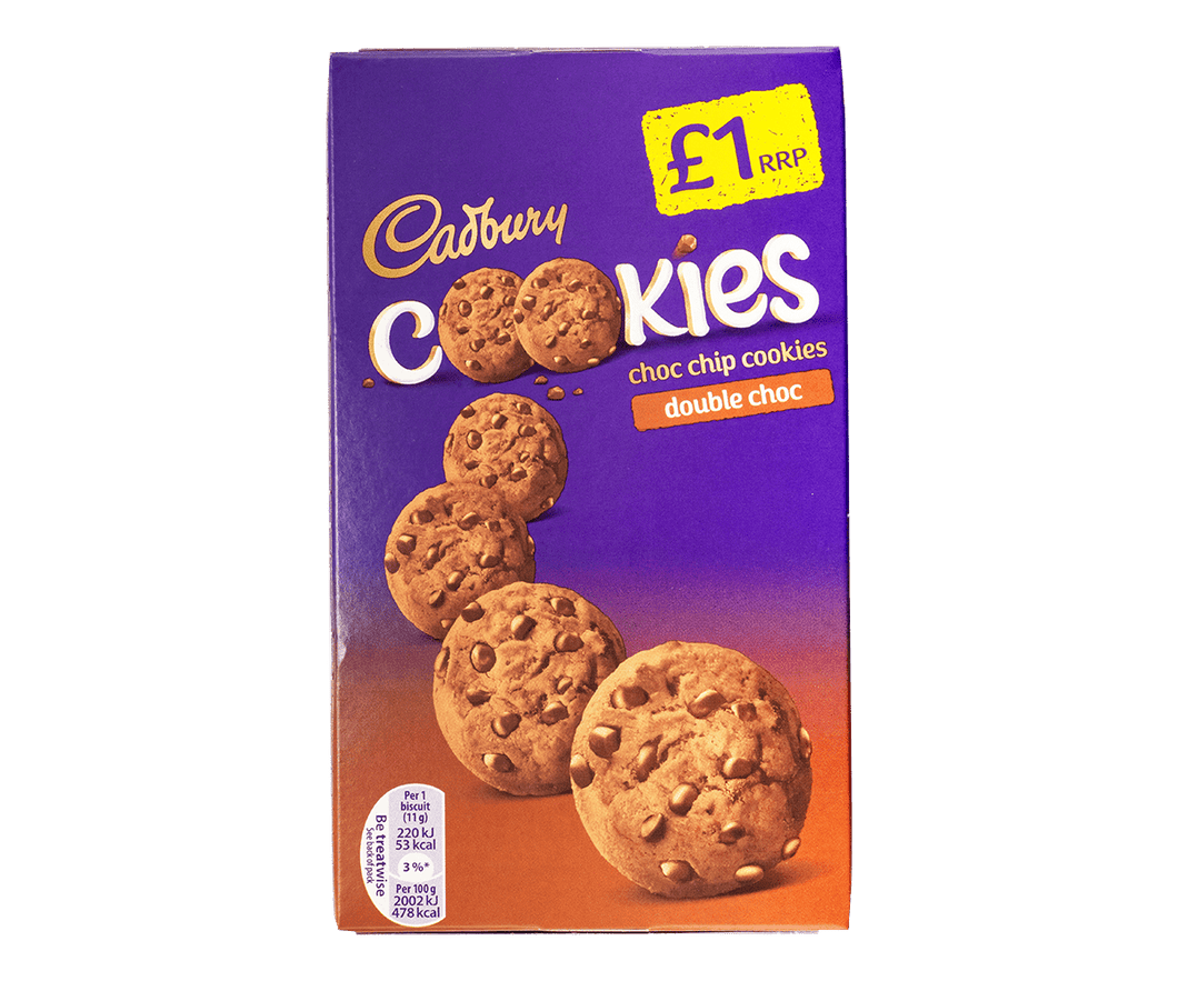 Cadbury Cookies Choc Chip Cookies Double Choc - UK