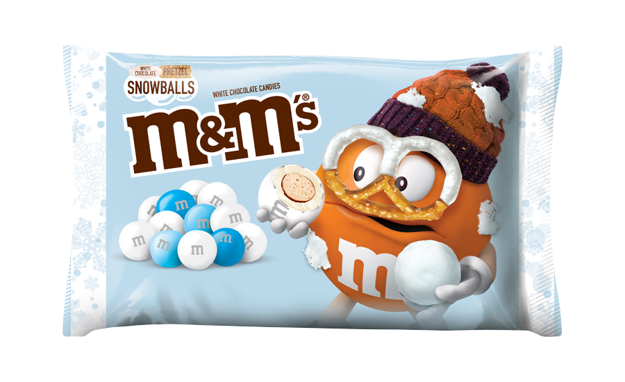 M&M's White Chocolate Pretzels Snowballs - 2.83oz