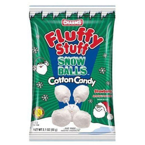 Christmas Charms Fluffy Stuff Snow Balls Cotton Candy - 2.1oz