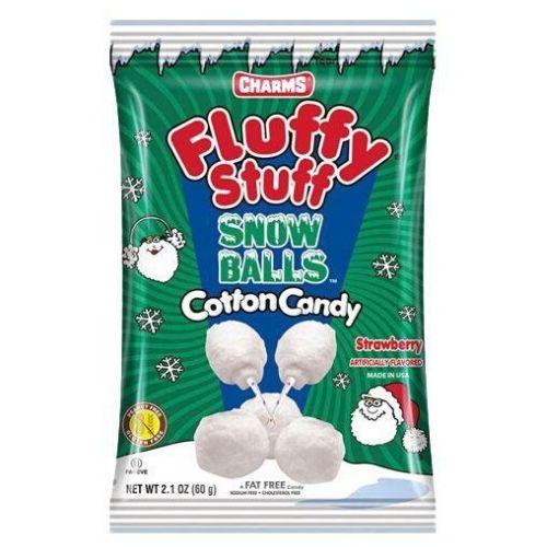Christmas Charms Fluffy Stuff Snow Balls Cotton Candy - 2.1oz